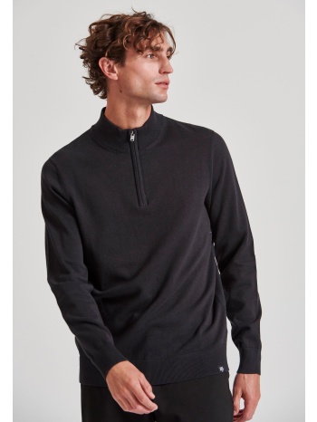 ανδρικό half-zip πλεκτό πουλόβερ