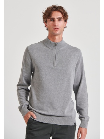 ανδρικό half-zip πλεκτό πουλόβερ