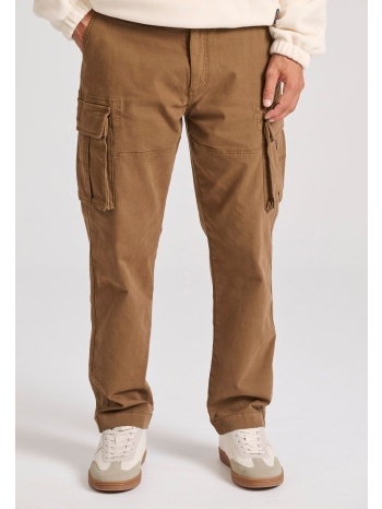 loose fit cargo παντελόνι σε ζακάρ ύφανση