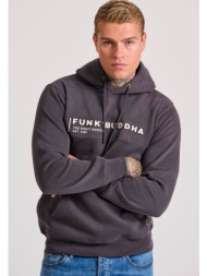 φούτερ με κουκούλα και 3d branded τύπωμα