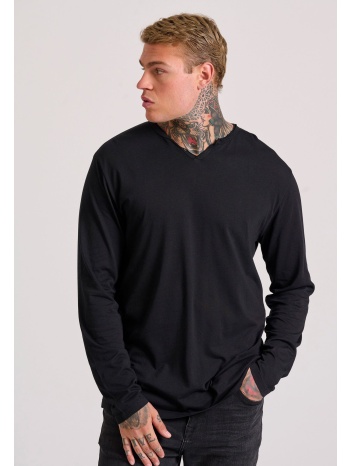 relaxed fit t-shirt με λαιμό henley