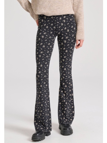 flare fit lyocell blend παντελόνι με all over τύπωμα