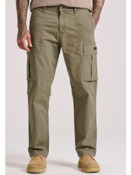 loose fit cargo παντελόνι σε micro ζακάρ ύφανση (dobby)