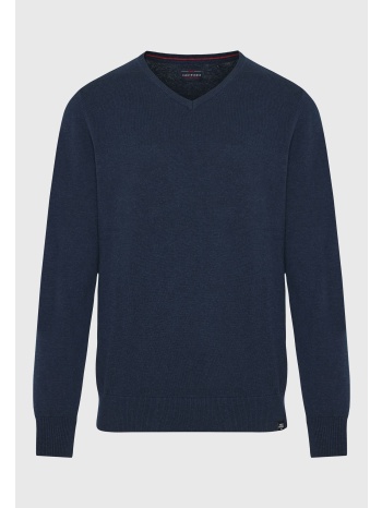 ανδρικό πουλόβερ με v λαιμόκοψη - the essentials