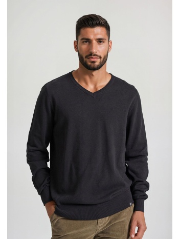 ανδρικό πουλόβερ με v λαιμόκοψη - the essentials