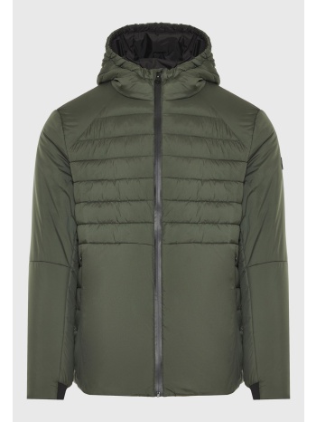 καπιτονέ traveller μπουφάν με κουκούλα