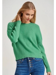 cropped πλεκτή μπλούζα ...