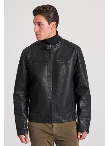 biker μπουφάν από οικολογικό δέρμα (pu)
