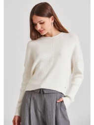 cropped πλεκτή μπλούζα ...