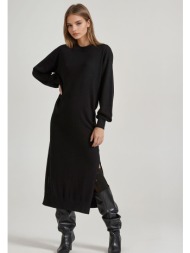 maxi πλεκτό φόρεμα από μαλλί και κασμίρ