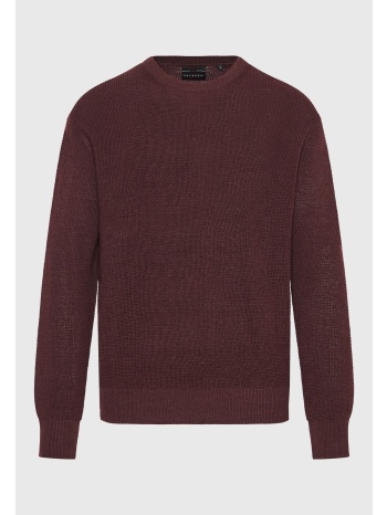 loose fit casual πλεκτή μπλούζα με ανάγλυφη υφή