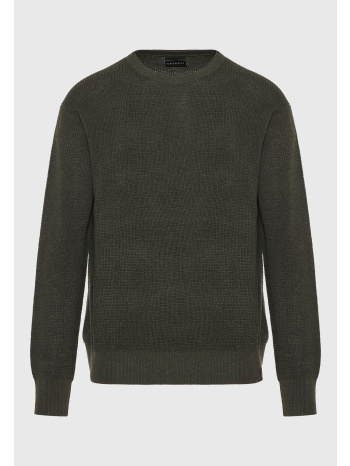loose fit casual πλεκτή μπλούζα με ανάγλυφη υφή