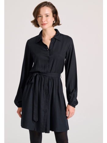 σεμιζιέ μίνι φόρεμα με μπροστινό κόμπο