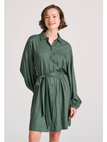 σεμιζιέ μίνι φόρεμα με μπροστινό κόμπο