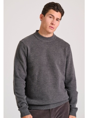 ανδρικό πουλόβερ με στρογγυλή λαιμόκοψη