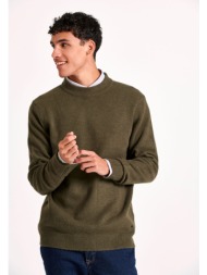 ανδρικό πουλόβερ με στρογγυλή λαιμόκοψη