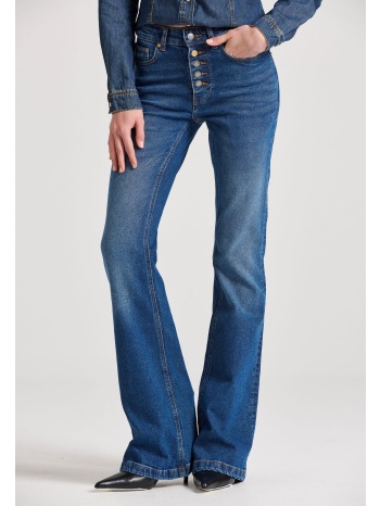 flare fit τζιν παντελόνι