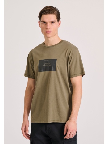 t-shirt με τύπωμα στο στήθος garage 55