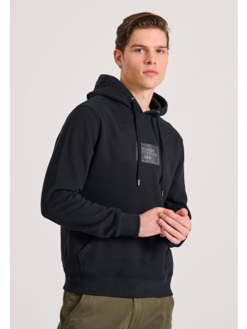 φούτερ με κουκούλα και rubber logo garage 55