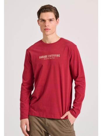 μακρυμάνικη μπλούζα με τύπωμα garage 55