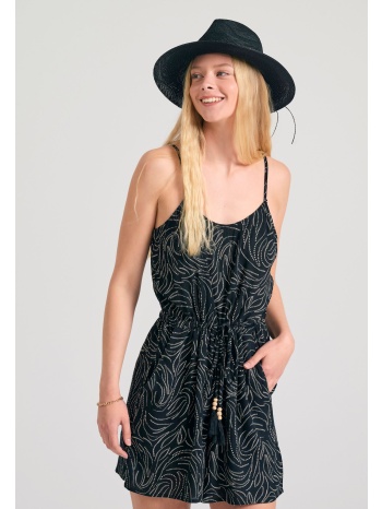 ολόσωμη φόρμα σορτς από τεχνητό μετάξι