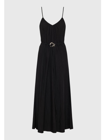 μάξι φόρεμα με ζώνη στη μέση