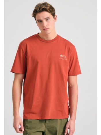 relaxed fit t-shirt με ethnic look τύπωμα