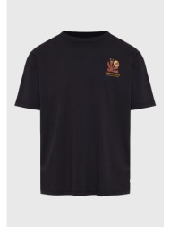 relaxed t-shirt από οργανικό βαμβάκι με abstract τύπωμα