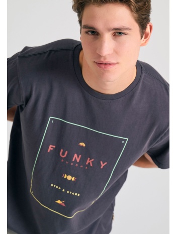 organic cotton t-shirt με minimal branded τύπωμα