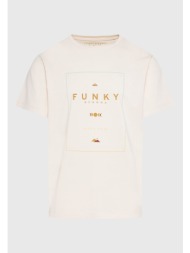 organic cotton t-shirt με minimal branded τύπωμα