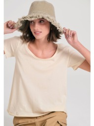 γυναικείο t-shirt με στρογγυλή λαιμόκοψη - the essentials