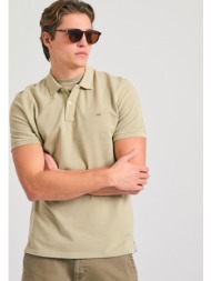 polo μπλούζα με κεντημένο logo - the essentials