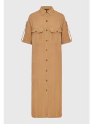 oversized μάξι σεμιζιέ φόρεμα σε boho look