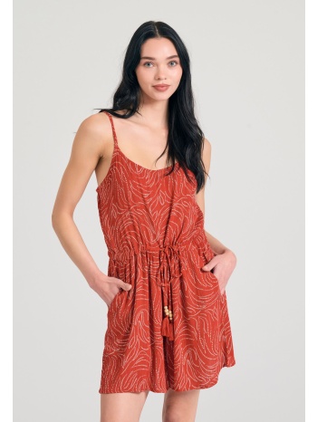 ολόσωμη φόρμα σορτς από τεχνητό μετάξι