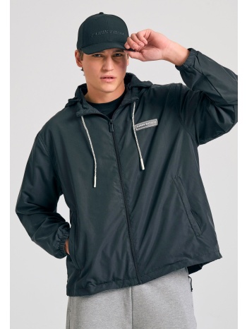comfort fit lightweight μπουφάν με αποσπώμενη κουκούλα