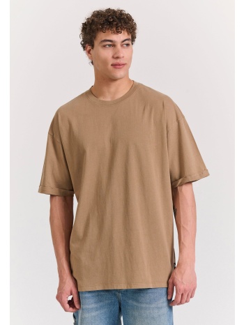 oversized t-shirt με δίπλωμα στο μανίκι