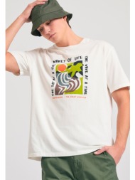 relaxed fit t-shirt με abstract frame τύπωμα