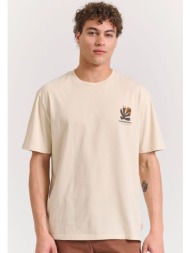 relaxed t-shirt από οργανικό βαμβάκι με abstract τύπωμα