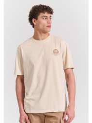 organic cotton relaxed t-shirt με text artwork τύπωμα