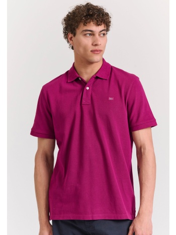 polo μπλούζα με κεντημένο logo - the essentials