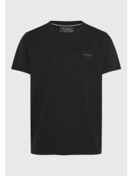 v-neck t-shirt με logo στο στήθος