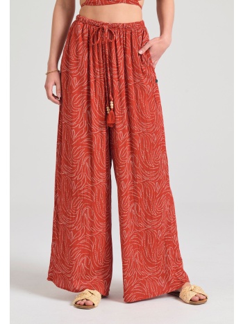 loose fit εμπριμέ παντελόνα σε boho look