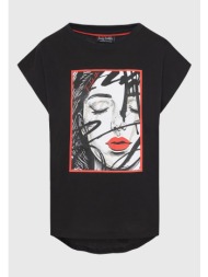 γυναικείο t-shirt με face photographic τύπωμα