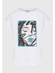 γυναικείο t-shirt με face photographic τύπωμα