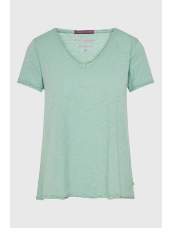 γυναικείο v-neck t-shirt με raw edges - the essentials