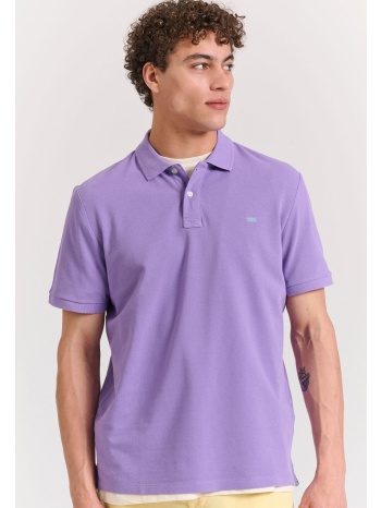 polo μπλούζα με κεντημένο logo - the essentials