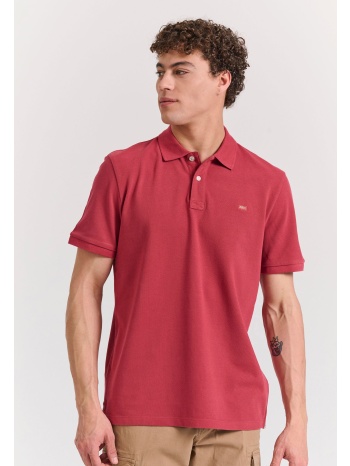 polo μπλούζα με κεντημένο logo - the essentials