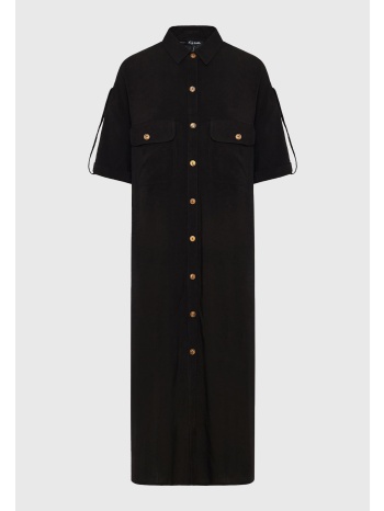 oversized μάξι σεμιζιέ φόρεμα σε boho look