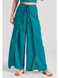 linen blend wide leg ...