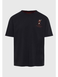 relaxed t-shirt με text artwork τύπωμα στην πλάτη